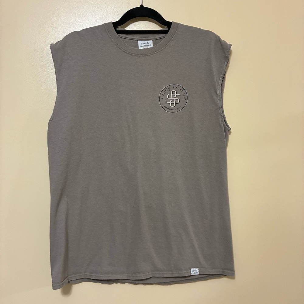 Simply Southern Life Is Tough But So Are You Highland Cow Muscle Tee Women’s L
